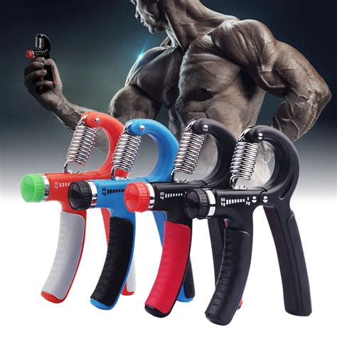 Hand Arm Grip Workout Fitness Strength Trainer Adjustable Resistance