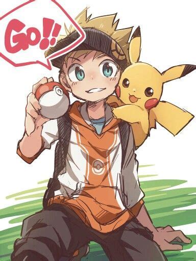 ♥ Boy Male Protagonist Pikachu Pokémon Pokémon Go