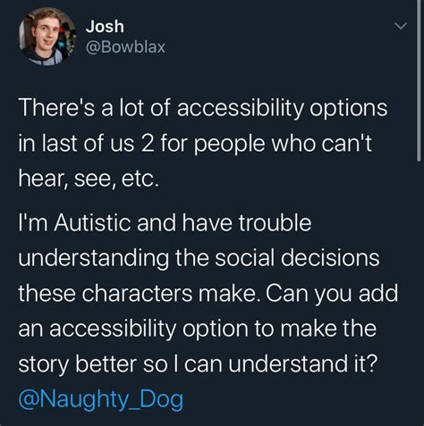 Yes, he's actually Autistic 👑 : TheLastOfUs2