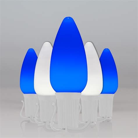 Christmas Lights C9 Blue Cool White Smooth Opticore Commercial Led