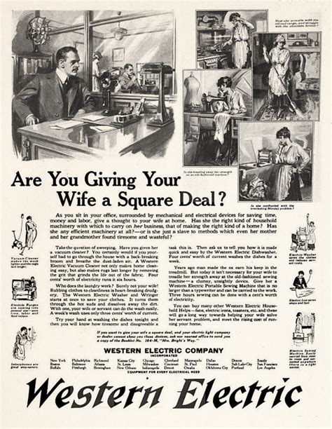 Western Electric Company 1917 Vintage Advertisements