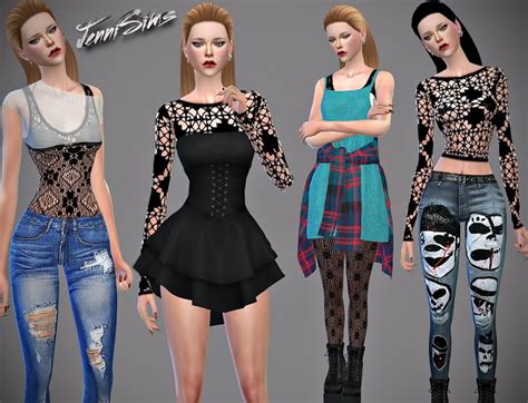 Lace Collection At Jenni Sims Sims 4 Updates