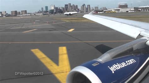 Jetblue A320 Takeoff From Boston Logan International Airport Hd Youtube