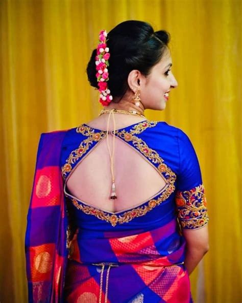 Top Blouse Back Neck Designs For Silk Sarees Images Amazing