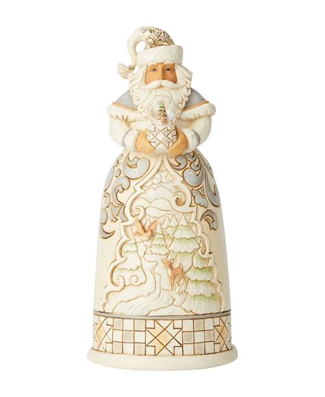 Jim Shore White Woodland Santa With Dome And Reviews Shop All Holiday
