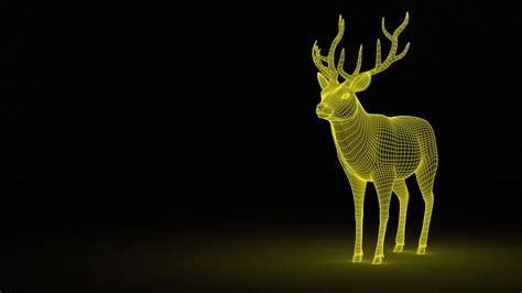 Deer Abstraction Backlight Grid 4k 4k Wallpapers 40000 Ipad