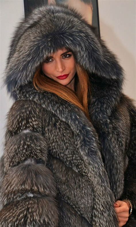 sexy silver fox fur coat fashion fabulous furs fox fur coat women magazines silver fox