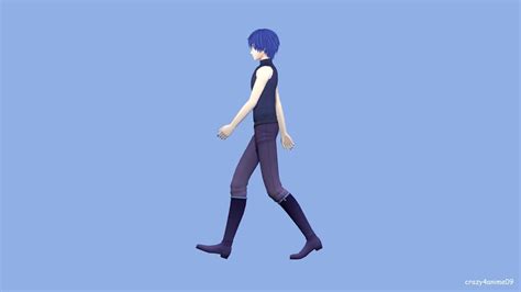 Mmd In Blender Walk Cycle Animation Practice Youtube