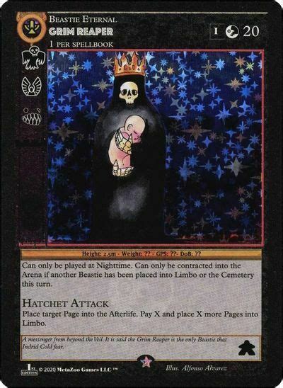 Grim Reaper Sample Cards Metazoo Cardtrader