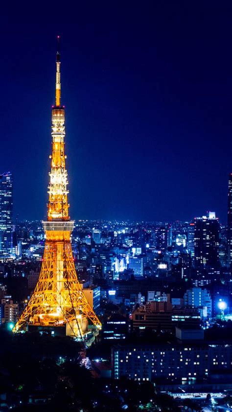 Tokyo Tower Night Japan - The iPhone Wallpapers