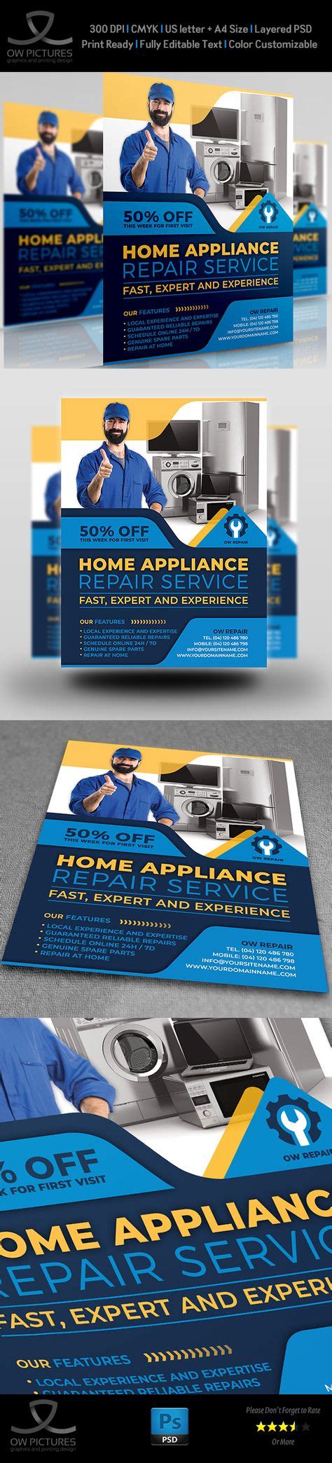 Home Appliance Repair Service Flyer Template Was Designed For
