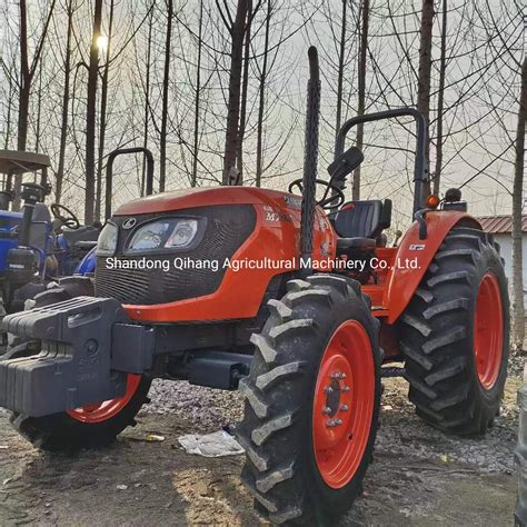 Kubota 70HP Agricultural Machinery Used 4 Wheel Tractor With Plough