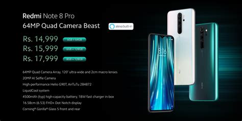 This one has a processor which has 8 cores, 8 threads, a maximum frequency of 2.0ghz. Redmi Note 8, Redmi Note 8 Pro Launched : Price And Specs ...