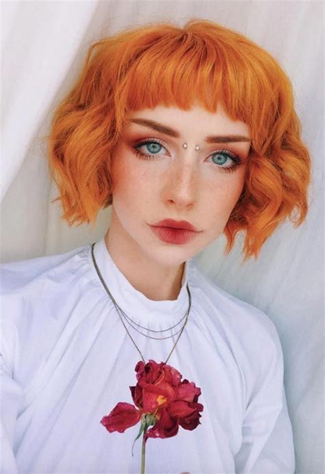 Pastel Orange Hair Orange Hair Dye Peach Orange Neon Orange Light