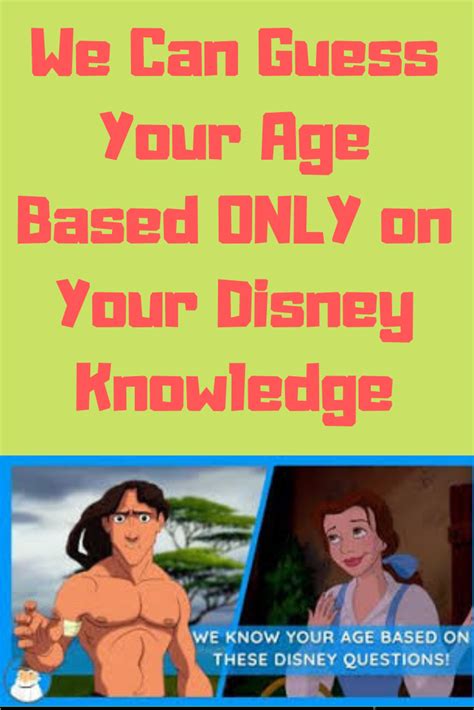 We Can Guess Your Age Based Only On Your Disney Knowledge Guess Age