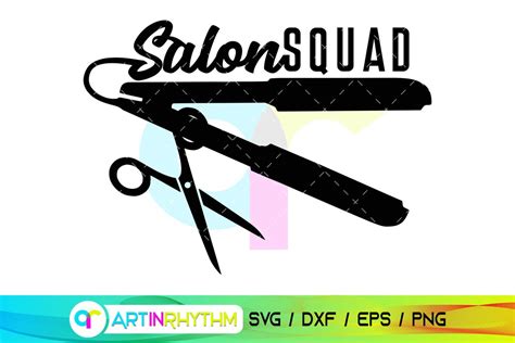 Salon Squad Svg Shirt Hairstylist Svg Hairdresser Svg Etsy