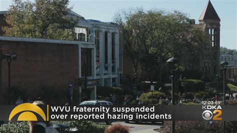 wvu fraternity suspended over reported hazing incidents youtube