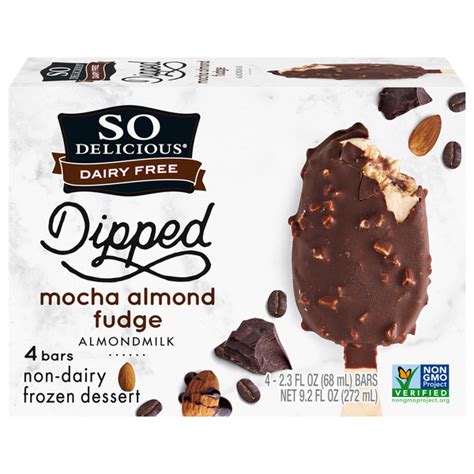 Save On So Delicious Dipped Almond Milk Non Dairy Fudge Bars Mocha