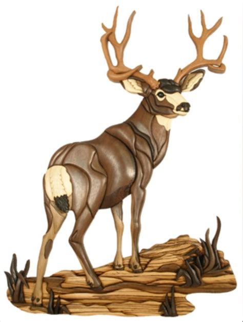 Deer Intarsia Intarsia Wood Intarsia Wood Patterns Woodworking