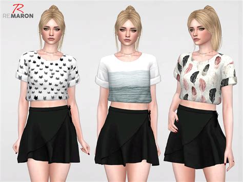 The Sims Resource Simple Shirt For Women 01