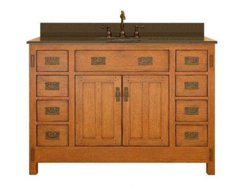 Amish 60 henderson mission single bathroom vanity cabinet. Craftsman and Mission Style Bathroom Vanities | Craftsman ...