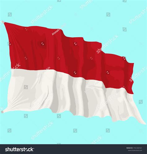 Vector Flag Bendera Merah Putih Indonesia Royalty Free Stock Vector