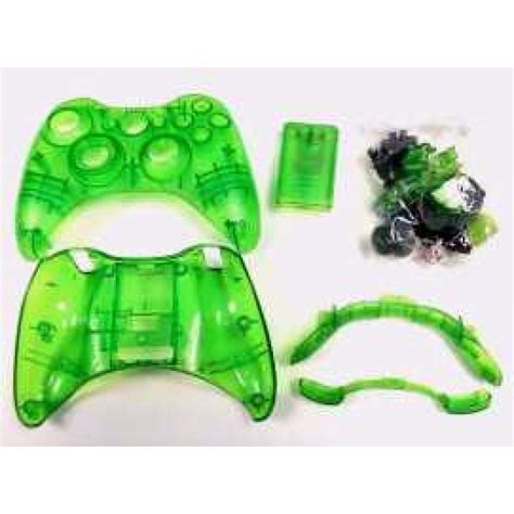 Xbox 360 Custom Controller Shells Clear Green