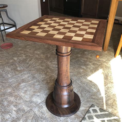 Check spelling or type a new query. Pedestal chess table. Base turned to match pieces. Click to see the DIY for this and projects ...