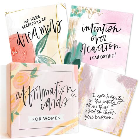 Affirmation Cards For Women Beautifully Illustrated Inspirational