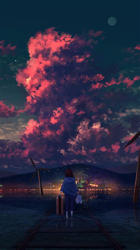 35 Anime Sunset 4k Vertical Wallpapers