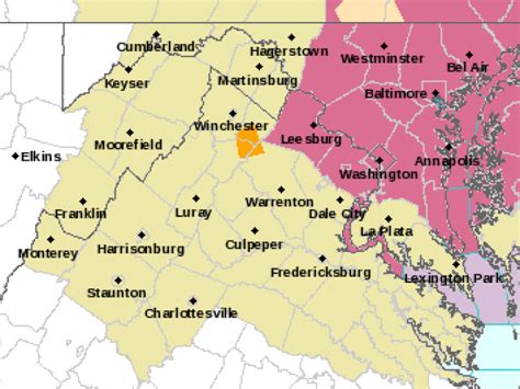 National Weather Service Issues Alert For Northern Virginia Old Town