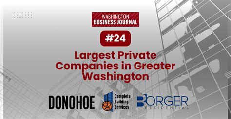 Donohoe Ranks 24 On Washington Business Journals List Of Largest