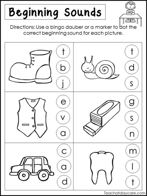 10 Beginning Sounds Printable Phonics Worksheets Made By Teachers