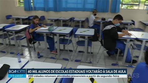 600 Escolas Estaduais Retomam Aulas Presenciais No Paraná A Partir De Segunda 24 Educação G1