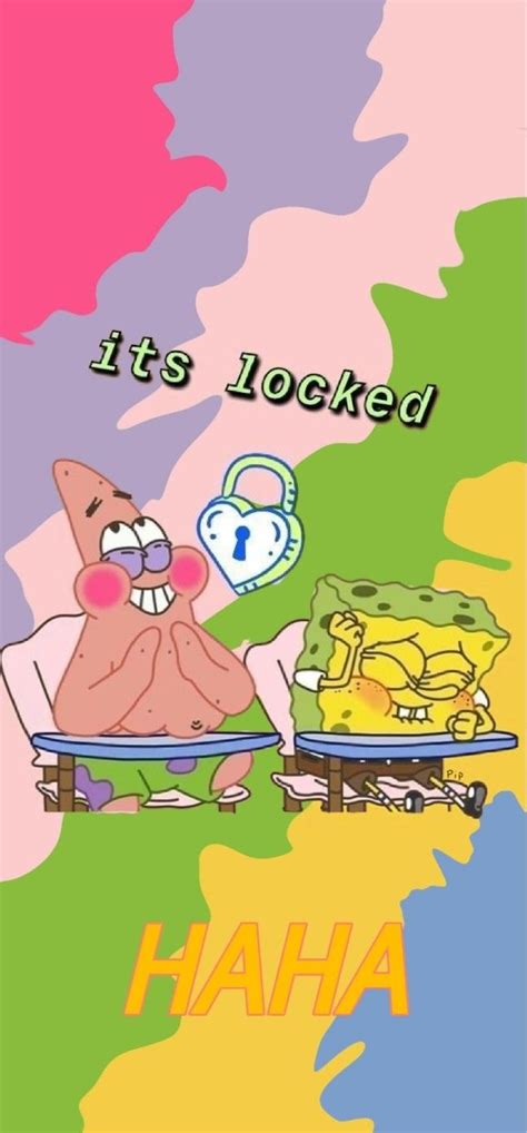 Spongebob And Patrick Lock Screen Spongebob Wallpaper Lock Screen