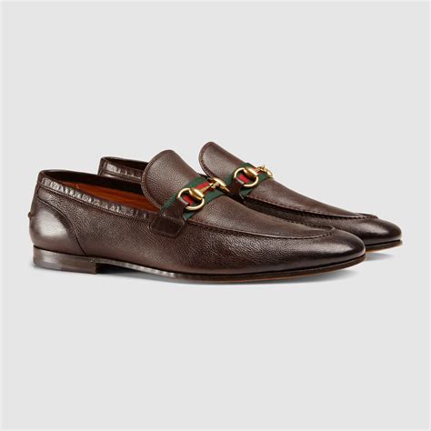Lyst Gucci Horsebit Leather Loafer With Web In Brown For Men