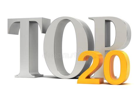 Top 20 Best Twenty List Stock Illustration Illustration Of