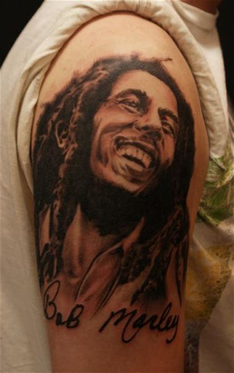 Check out our tattoo bob marley selection for the very best in unique or custom, handmade pieces from our shops. Shoulder Realistic Bob Marley Tattoo by Sunrat Tattoo