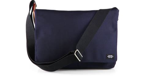 Jack Spade Synthetic Weekend Messenger Bag In Navy Blue For Men Lyst
