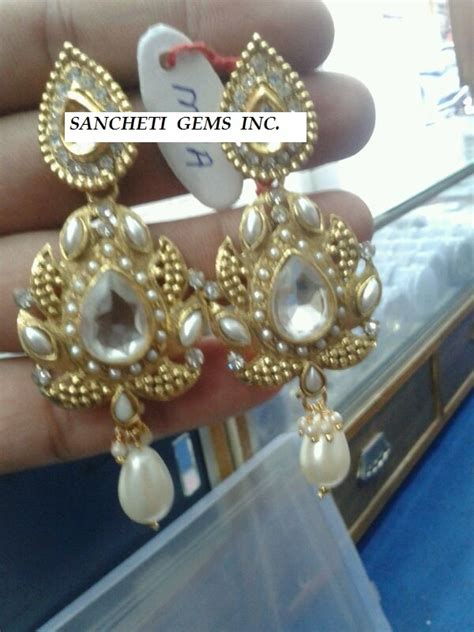Studded Earring At Best Price In New Delhi By Sancheti Gems Inc ID