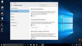 How To Enable Or Disable Windows Defender In Windows 10 Youtube