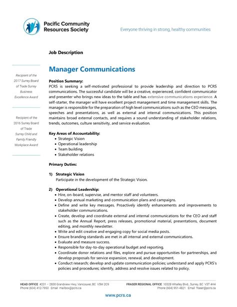 Communications Jobs
