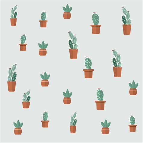 Cactus Pattern Wallpapers Top Free Cactus Pattern Backgrounds