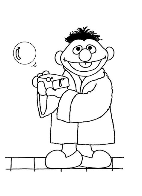 Search through 623,989 free printable colorings at getcolorings. Ernie Coloring Pages Sketch Coloring Page