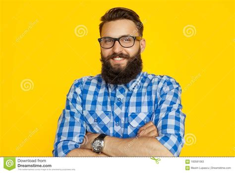 Stylish Hipster In Glasses Stock Image Image Of Leisure 100581063
