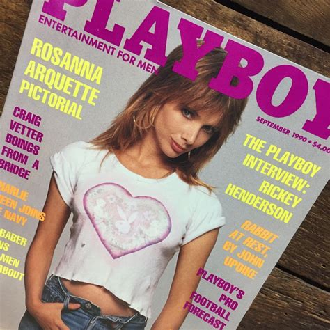Playboy Magazine September Rosanna Arquette Pictorial