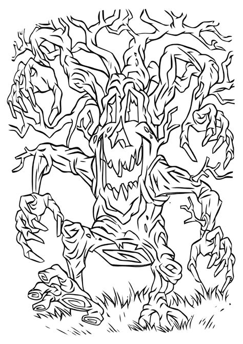 scary coloring pages coloring pages    print