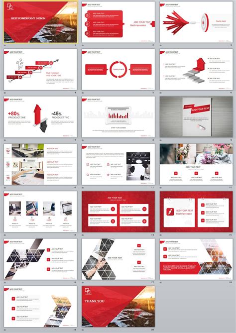 20 Red Simple Slide Powerpoint Templates On Behance Create Powerpoint