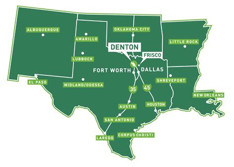 Map Of North Texas North Texas Map
