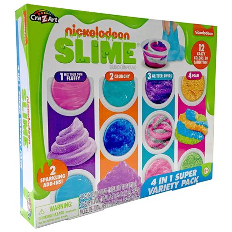Nickelodeon 4 In 1 Super Variety Slime Pack 1 Ct Shipt